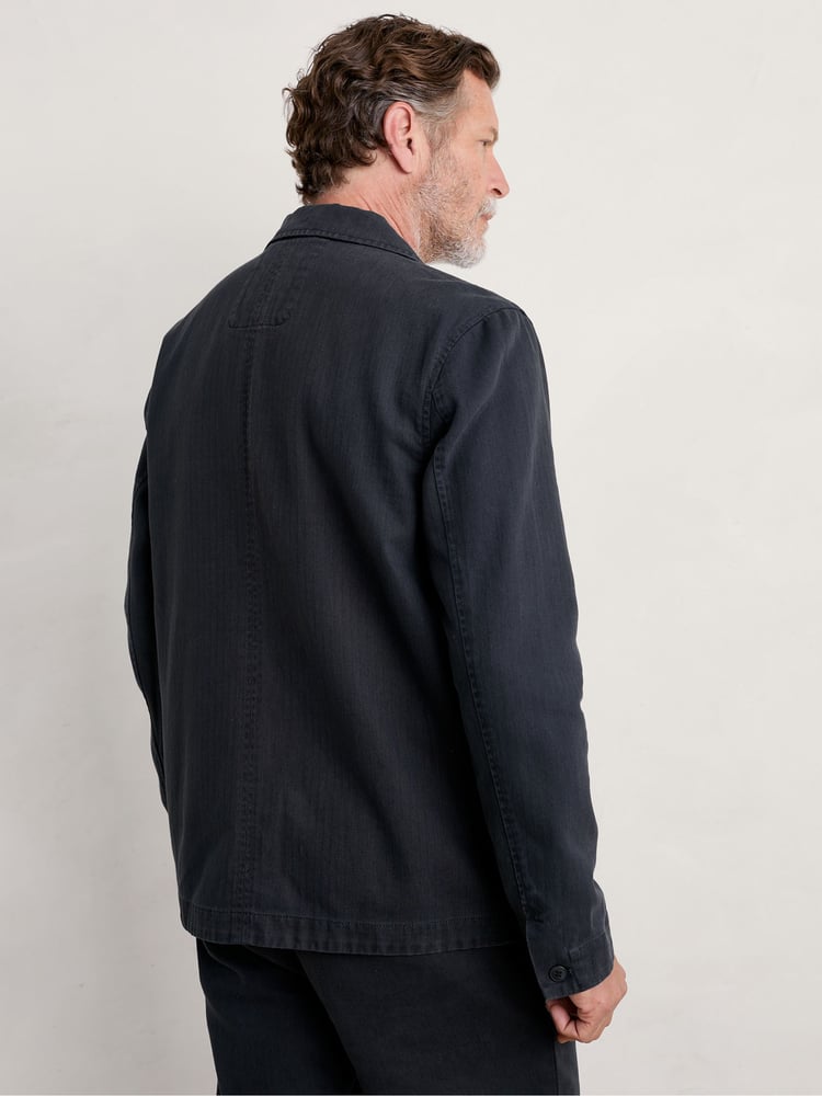 Seasalt Cornwall Blue Mens Tollgate Jacket - Image 2 of 4 Seasalt Cornwall Blue Mens Tollgate Jacket - Image 2 of 4