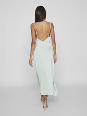 VILA Grey Cami Satin Slip Occasion Dress - Image 2 of 4