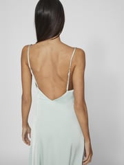 VILA Grey Cami Satin Slip Occasion Dress - Image 4 of 4