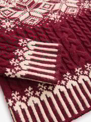 Red Fairisle Pattern Knitted Christmas Jumper - Image 8 of 8