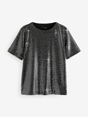 Silver Sequin T-Shirt - Image 6 of 7