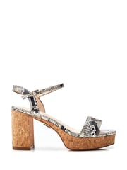 Moda in Pelle Lysha Two Part Cork Platform Sandals - Image 1 of 4
