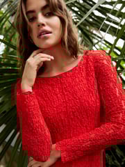 Scarlet Long Sleeve Lace Maxi Dress - Image 4 of 6