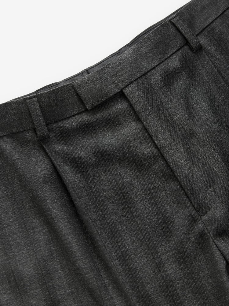 Black EDIT Stripe Suit Trousers - Image 6 of 6