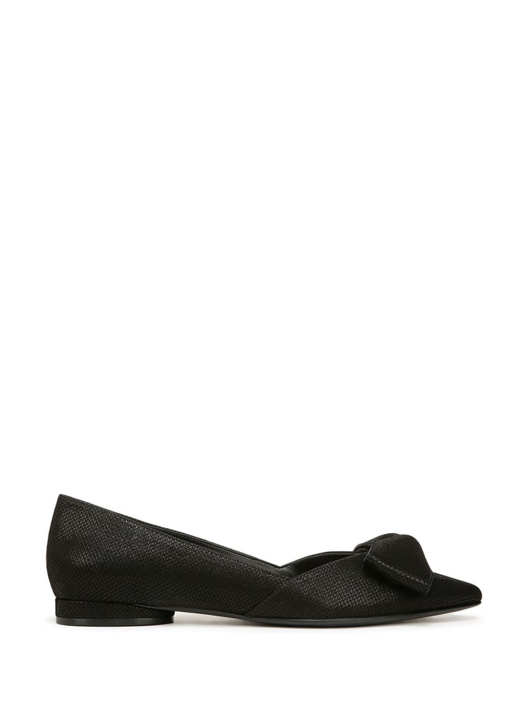 Naturalizer Havana-Bow Wide Fit Leather Ballet Flat Shoes - Image 1 of 6