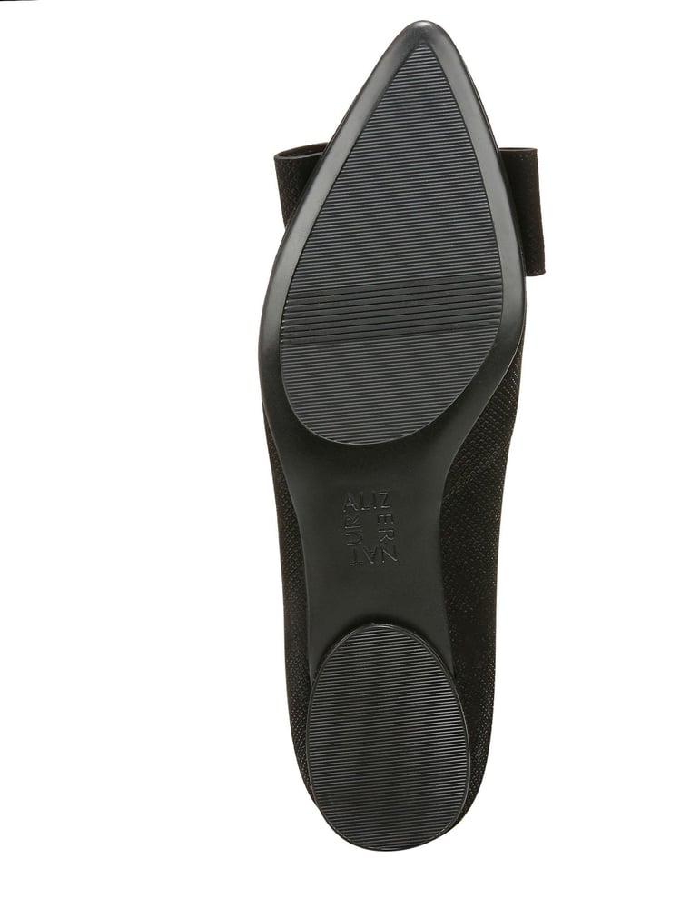 Naturalizer Havana-Bow Wide Fit Leather Ballet Flat Shoes - Image 6 of 6