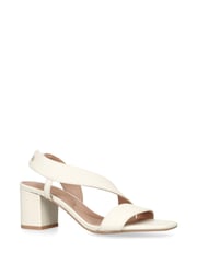 Carvela Cream Gala Block 60 Sandals - Image 3 of 5