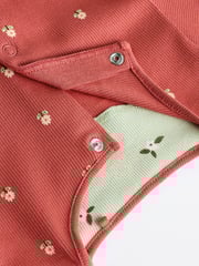 Green/Orange Floral 4 Pack Baby Footless Sleepsuits (0mths-3yrs) - Image 10 of 14