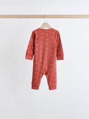 Green/Orange Floral 4 Pack Baby Footless Sleepsuits (0mths-3yrs) - Image 3 of 14
