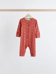 Green/Orange Floral 4 Pack Baby Footless Sleepsuits (0mths-3yrs) - Image 4 of 14