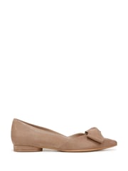 Naturalizer Havana-Bow Wide Fit Leather Ballet Flat Shoes - Image 1 of 6