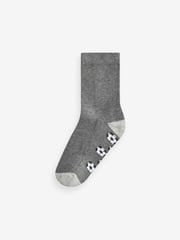 Grey Football Cotton Rich Cushioned Socks 7 Pack - Image 4 of 8