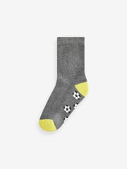Grey Football Cotton Rich Cushioned Socks 7 Pack - Image 5 of 8