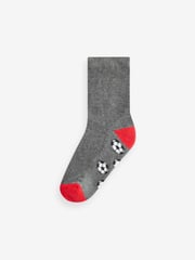Grey Football Cotton Rich Cushioned Socks 7 Pack - Image 8 of 8