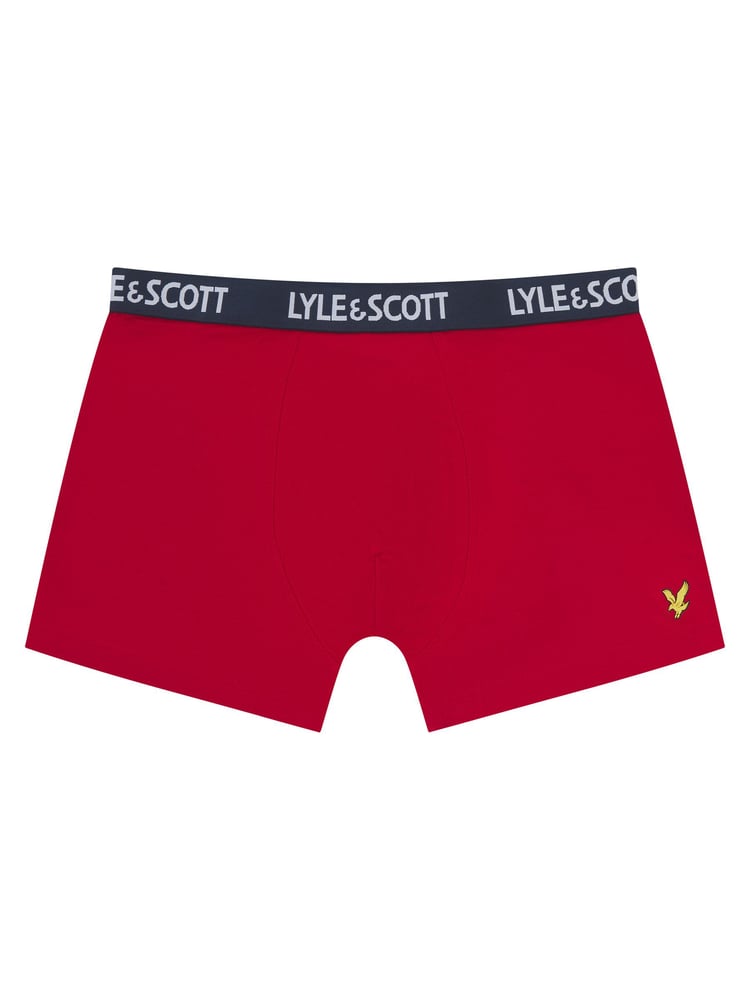 Lyle & Scott White Underwear Boys Markus Trunks 3 Pack - Image 2 of 4