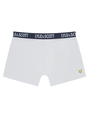 Lyle & Scott White Underwear Boys Markus Trunks 3 Pack - Image 4 of 4