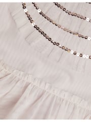 Monsoon Emma Sequin Ruffle Dress - Image 3 of 3