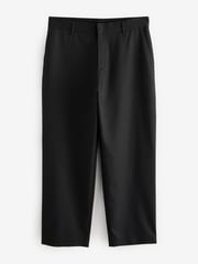 Black Wide Leg Fit Plain Front Smart Trousers - Image 5 of 8
