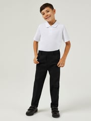 Trutex Boys Regular Leg Black 2 Pack School Trousers - Image 1 of 5