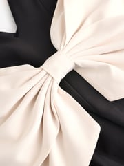 Black Bow Back Detail Jumpsuit - Image 6 of 9