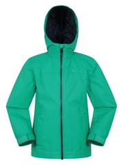 Mountain Warehouse Green Kids Torrent Waterproof Jacket - Image 1 of 5
