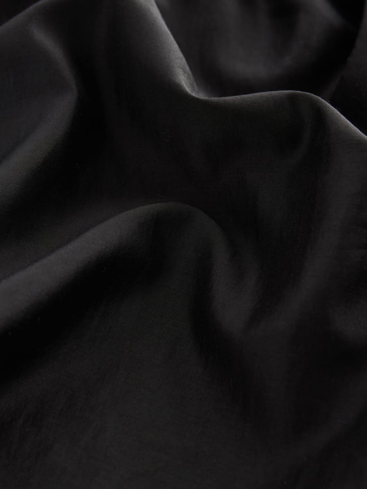 Black Corsage Long Sleeve Ruffle Blouse - Image 7 of 7