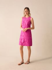 Ro&Zo Pink Lace Mini Shift Dress - Image 1 of 5