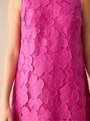 Ro&Zo Pink Lace Mini Shift Dress - Image 3 of 5