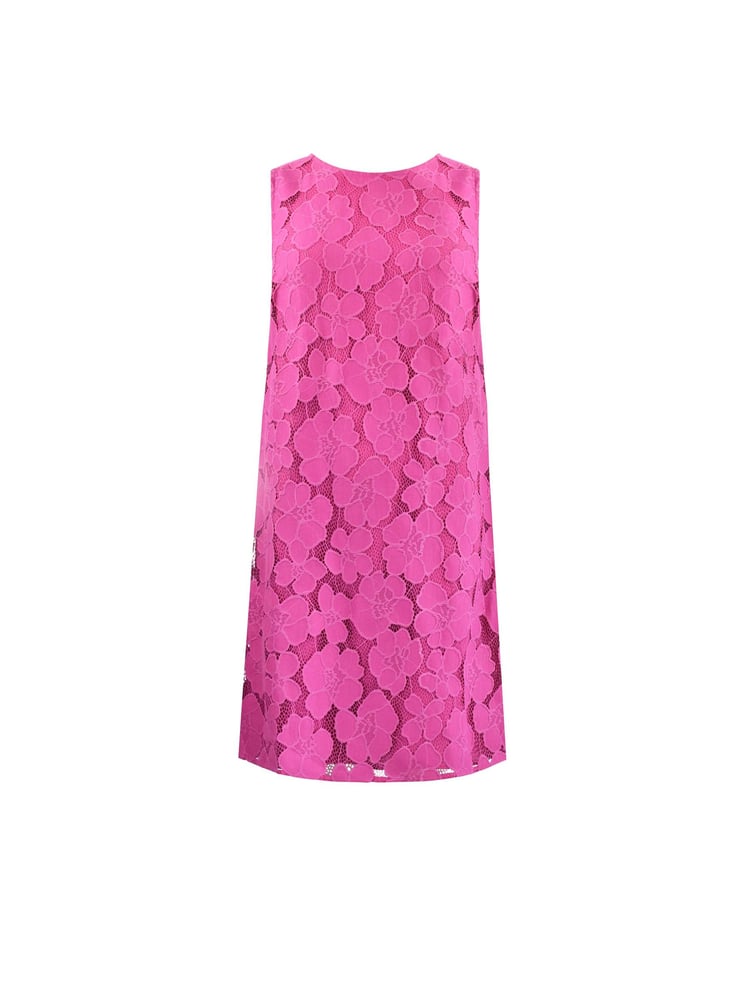 Ro&Zo Pink Lace Mini Shift Dress - Image 5 of 5