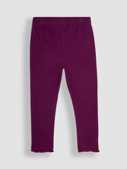 JoJo Maman Bébé Plum Purple 2-Pack Rib Leggings - Image 5 of 7