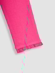 JoJo Maman Bébé Plum Purple 2-Pack Rib Leggings - Image 6 of 7