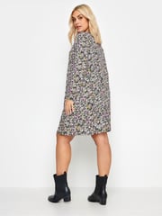 Yours Curve Purple Ditsy Floral Mini Dress - Image 3 of 4