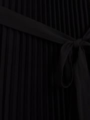 River Island Black Pleated Pearl Ruffle Midi Dress - Image 4 of 4