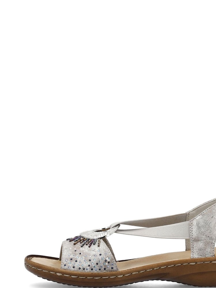 Rieker Womens Elastic Stretch Sandals - Image 2 of 7