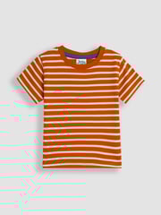 JoJo Maman Bébé Mocha Duck Print And Stripe T-Shirts 2 Pack - Image 2 of 5