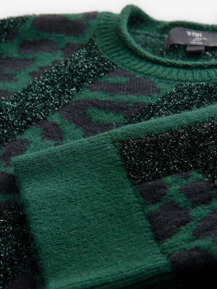 Green Animal Knitted Christmas Jumper - Image 8 of 8