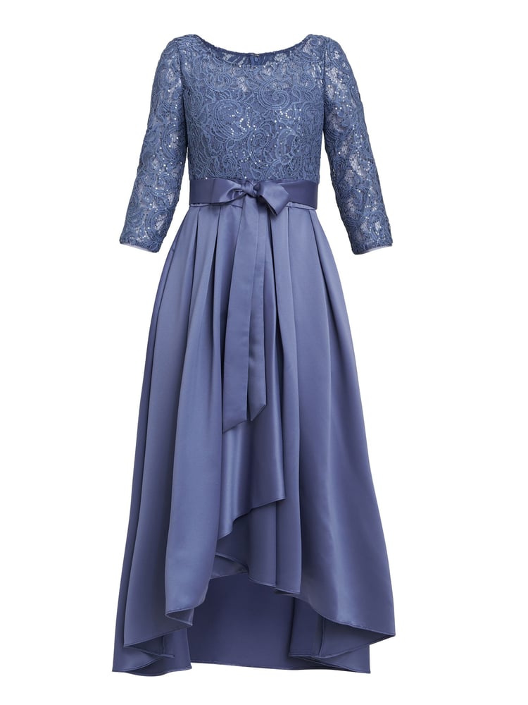 Gina Bacconi Blue Leona Sequin Lace Dress - Image 6 of 6
