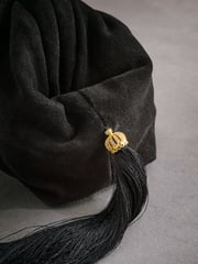 Black Tabitha Simmons Marija Leather Tassel Clutch Bag - Image 7 of 9