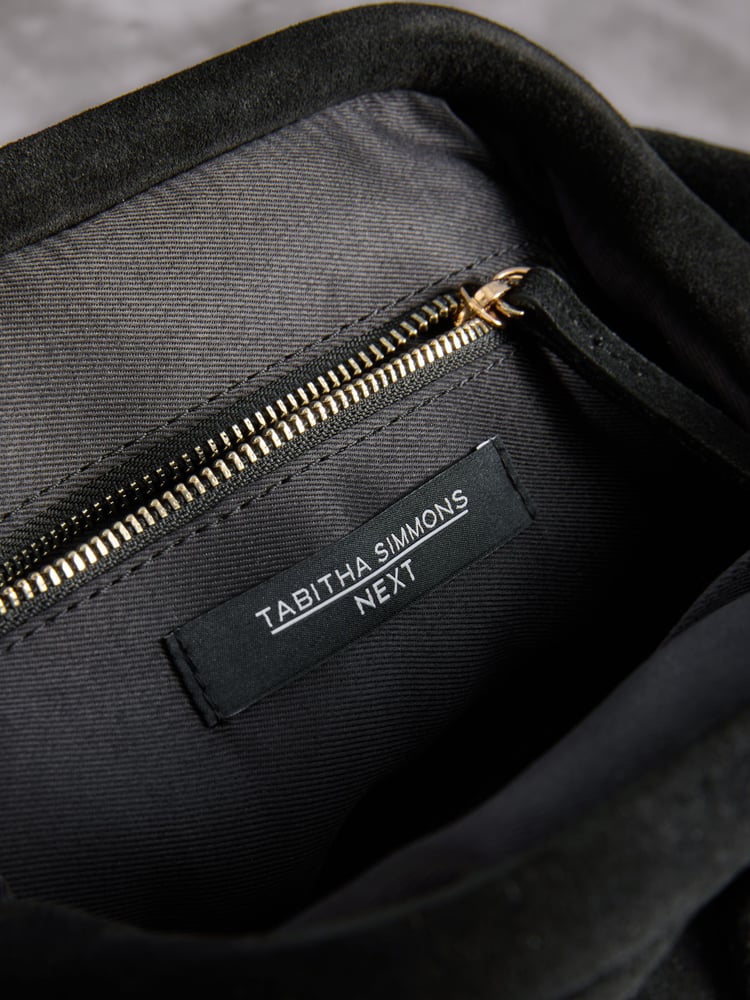 Black Tabitha Simmons Marija Leather Tassel Clutch Bag - Image 9 of 9