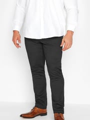 BadRhino Big & Tall Black Stretch Regular Fit Trousers - Image 3 of 3