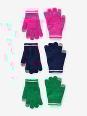 Pink/Green/Blue Magic Gloves 3 Pack (3-16yrs) - Image 1 of 4