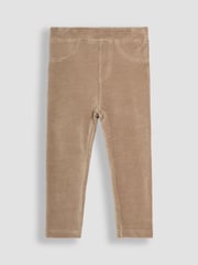 JoJo Maman Bébé Green & Fawn Brown 2-Pack Jersey Cord Jeggings - Image 4 of 7