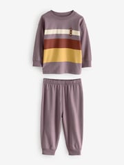 Red/Purple Stripes Snuggle Pyjamas 3 Pack (9mths-12yrs) - Image 5 of 8