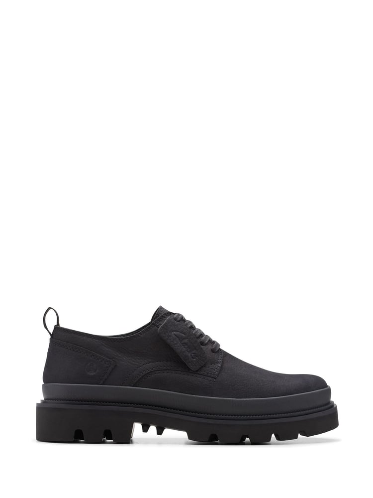 Clarks Black Nubuck Badell Lace Shoes - Image 1 of 7