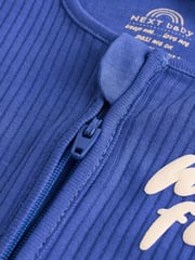 Blue Baby Zipped Sleepsuits 4 Pack (0mths-2yrs) - Image 13 of 14