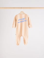 Blue Baby Zipped Sleepsuits 4 Pack (0mths-2yrs) - Image 7 of 14