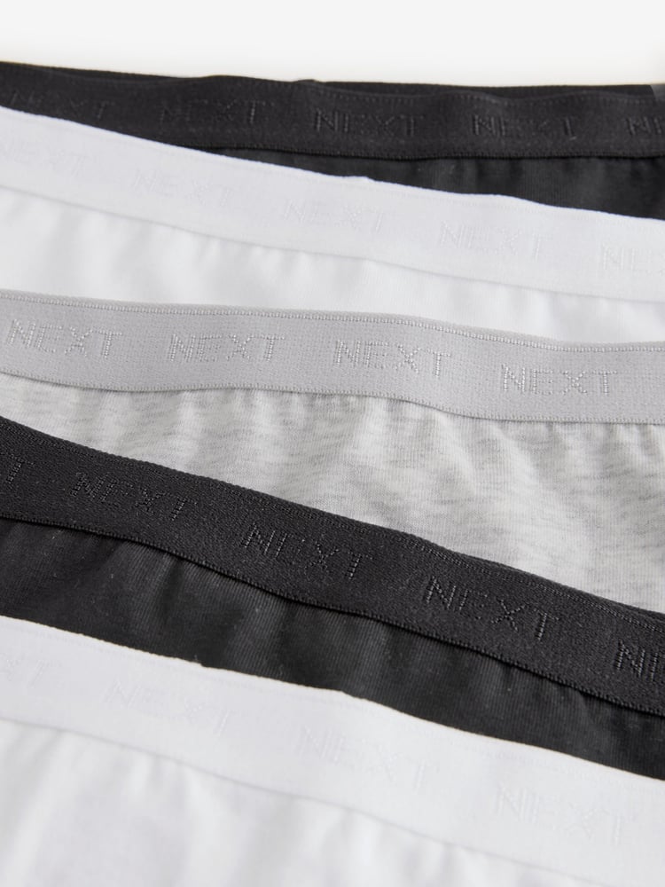 Black/White Boxer Short Briefs 5 Pack (2-16yrs) - Image 7 of 7