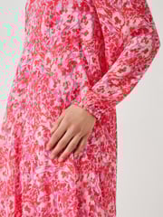 Hush Pink Wray Volume Maxi Dress - Image 4 of 5