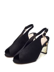Moda In Pelle Melonia Peep Toe Jewelled Heel Sandals - Image 2 of 4
