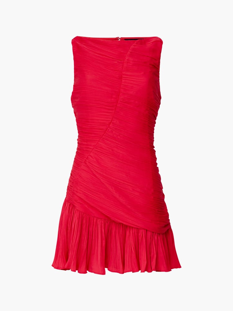 French Connection Pink Althea Pleated Dress - Image 4 of 4